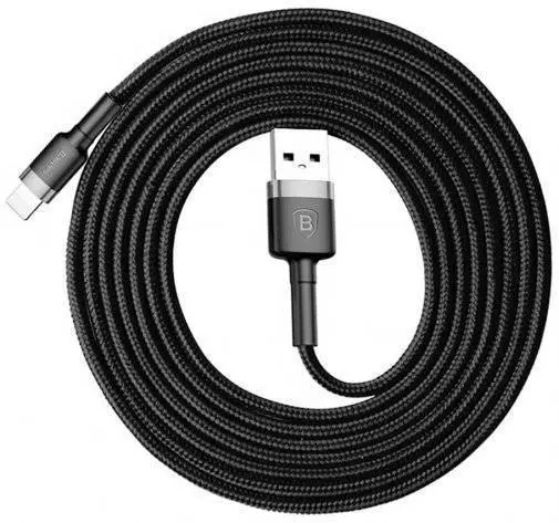 Кабель Baseus Сафули Cable USB Type-C 2A 2m Black / Grey (Чорний / Сірий) (CATKLF-CG1) Кабель Baseus Сафули Cable USB Type-C 2A 2m Black / Grey (Чорний / Сірий) (CATKLF-CG1)