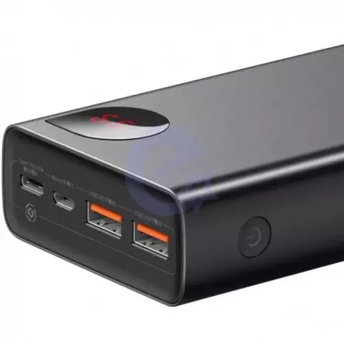 Универсальная батарея Baseus Adaman Metal Digital Display Quick Charge Power Bank 20000 mAh 65W Black (Черный)