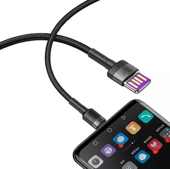 Кабель Baseus Cafule HW Quick Charging 5A, 40W, 1m Black/Grey (Чорний/Сірий) (CATKLF-PG1) Кабель Baseus Cafule HW Quick Charging 5A, 40W, 1m Black/Grey (Чорний/Сірий) (CATKLF-PG1)