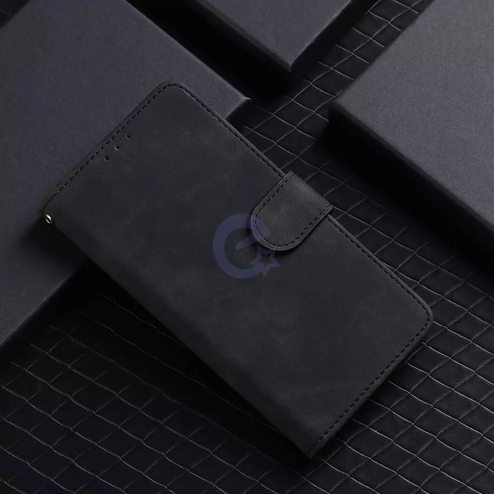 Чехол книжка для Xiaomi Poco X4 GT / Redmi Note 11T Pro / Redmi Note 11T Pro Plus Anomaly Leather Book Black (Черный)