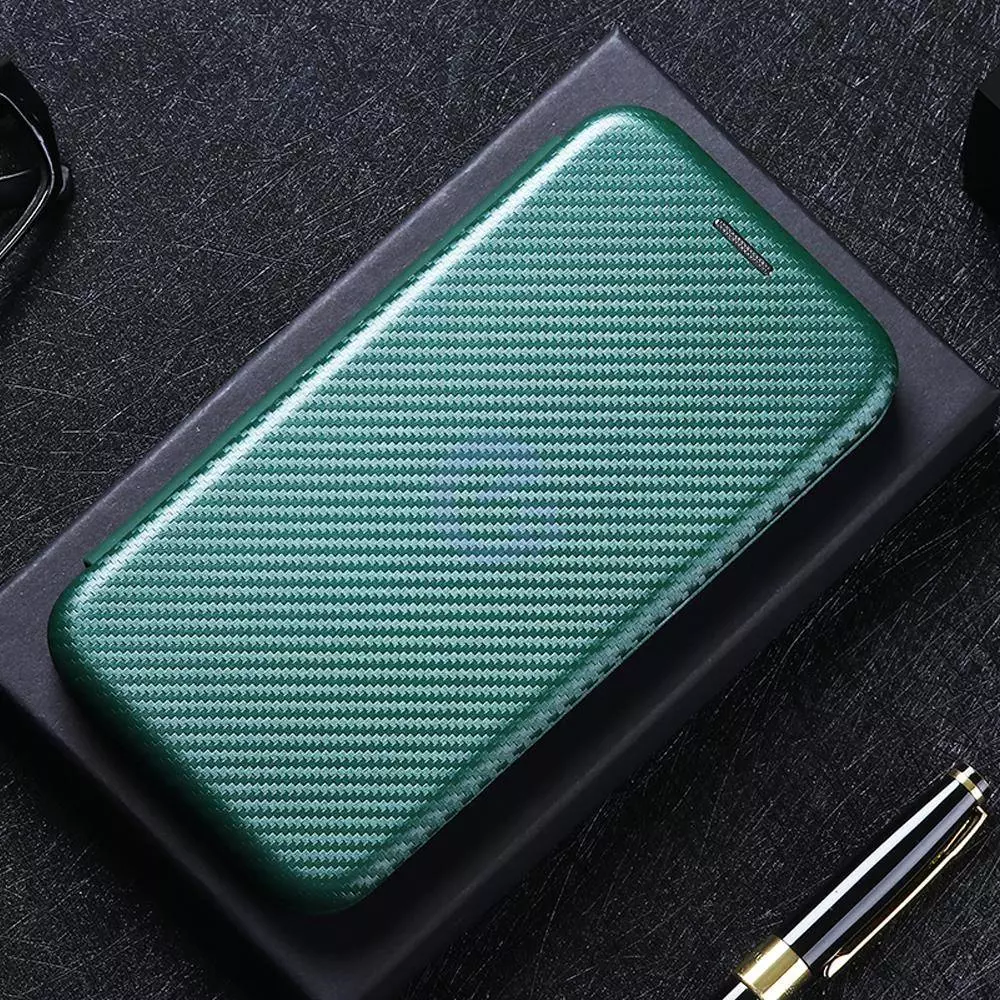 Чехол книжка для Samsung Galaxy M53 Anomaly Carbon Book Green (Зеленый)