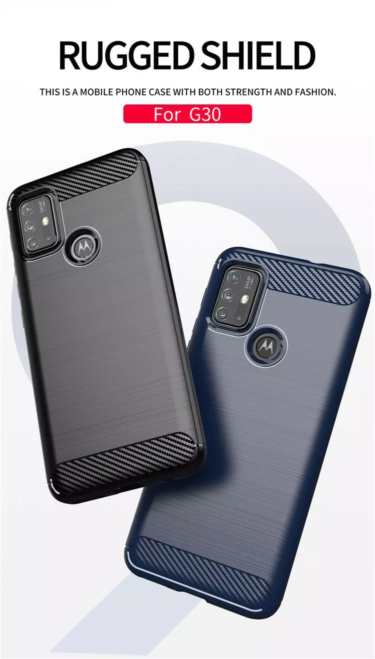 Протиударний чохол бампер для Motorola Moto G51 5G iPaky Carbon Fiber Black (Чорний)