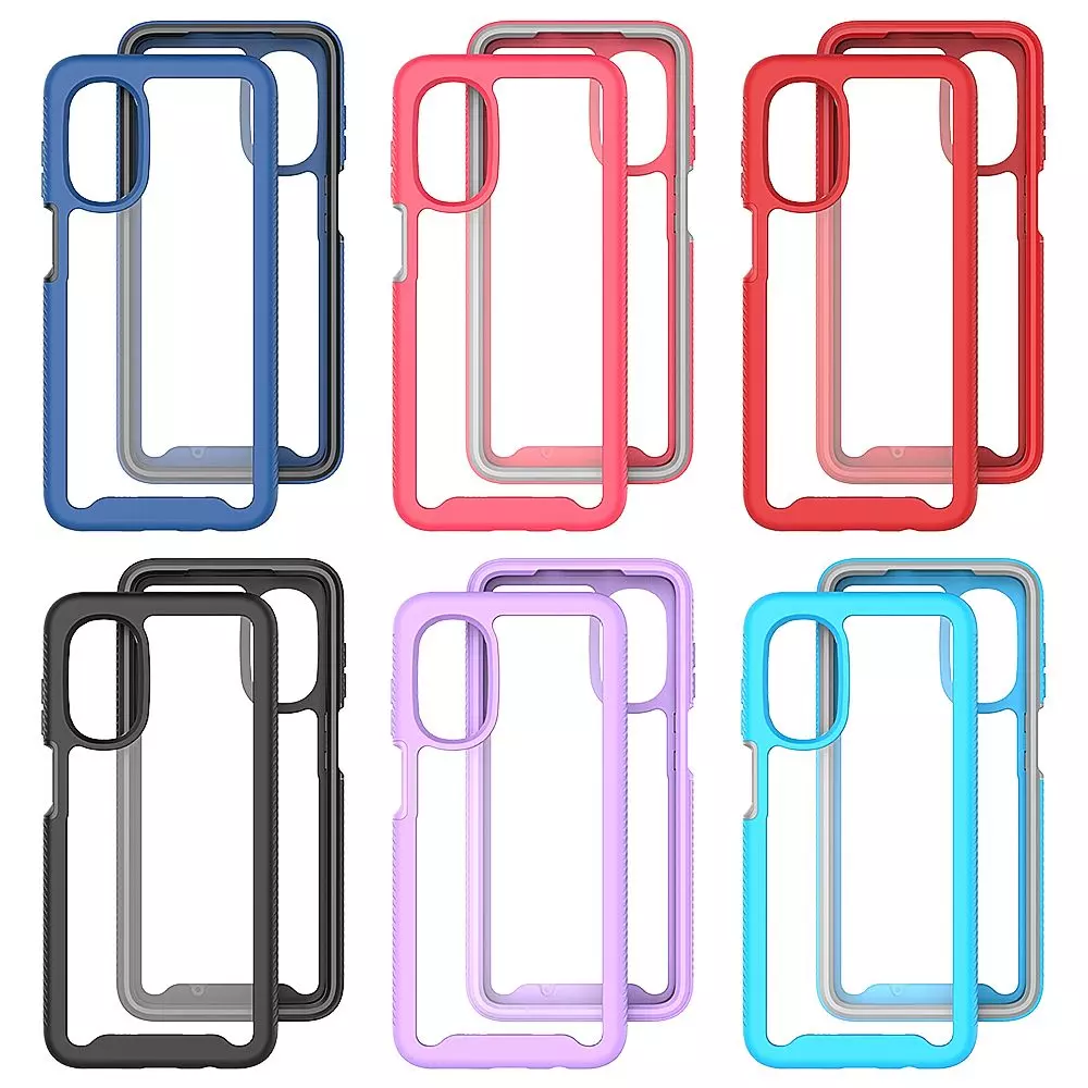 Противоударный чехол бампер для Motorola Moto G52 Anomaly Hybrid 360 Black / Blue (Черный / Синий) Противоударный чехол бампер для Motorola Moto G52 Anomaly Hybrid 360 Black / Blue (Черный / Синий)