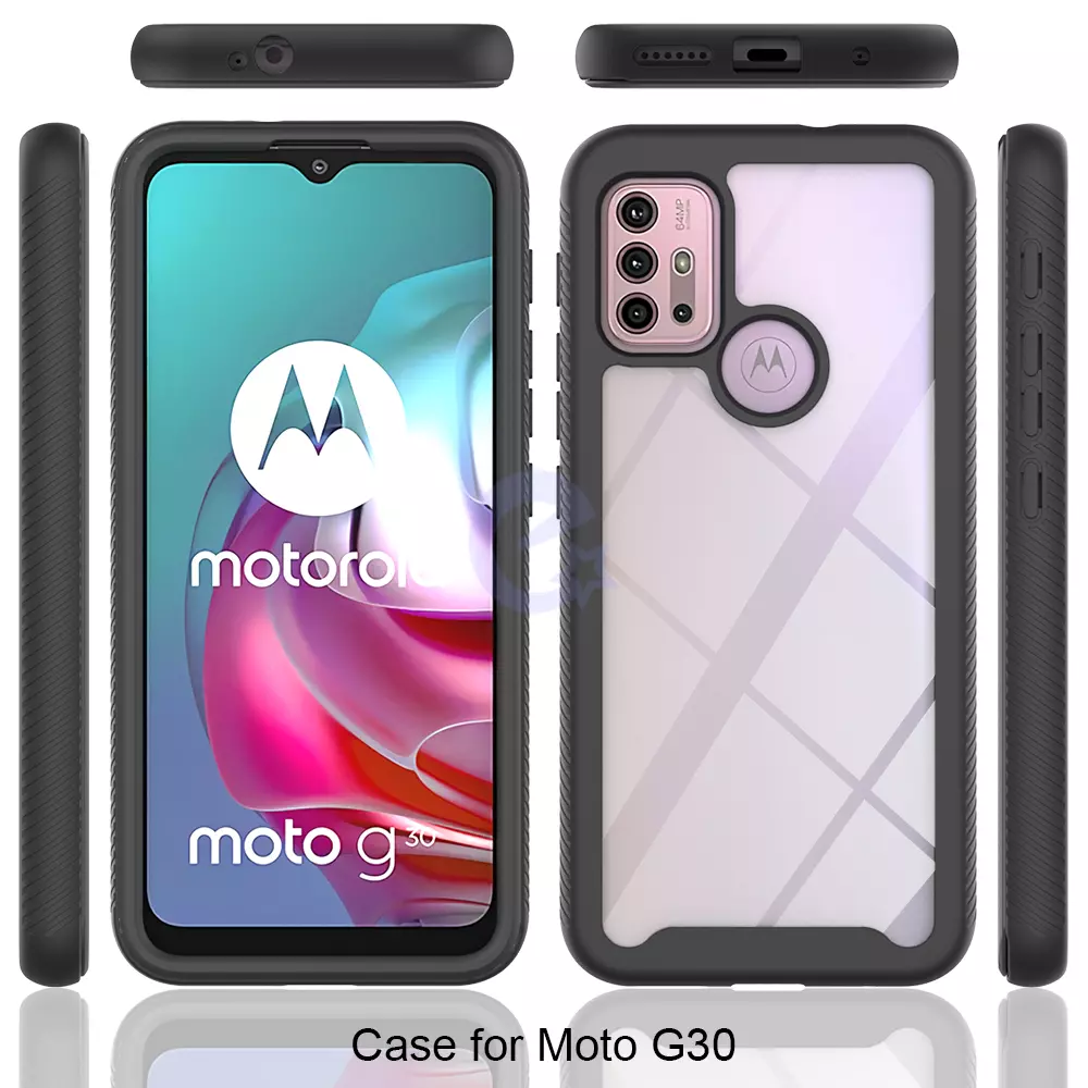 Противоударный чехол бампер для Motorola Moto G32 Anomaly Hybrid 360 Pink / Grey (Розовый / Серый)