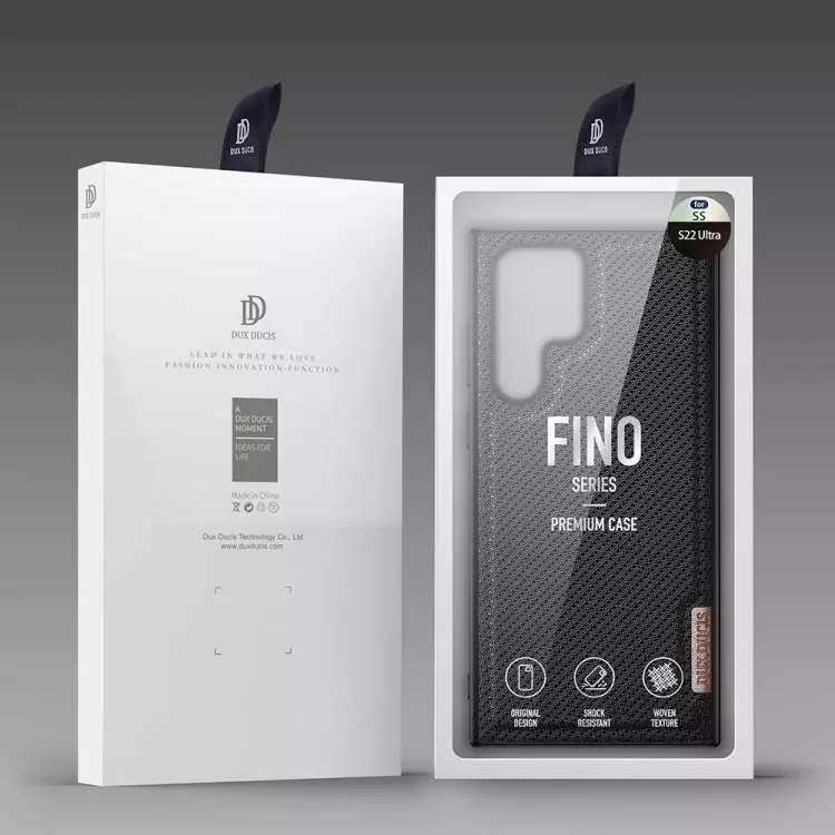 Чехол бампер для Samsung Galaxy S22 Ultra Dux Ducis Fino Black (Черный)