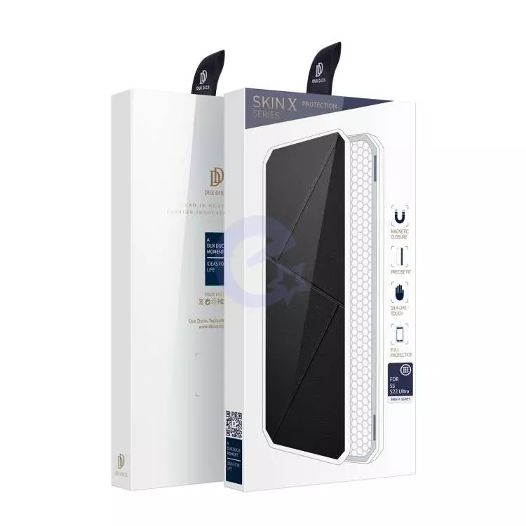 Чехол книжка для Samsung Galaxy S22 Ultra Dux Ducis Skin X Black (Черный)