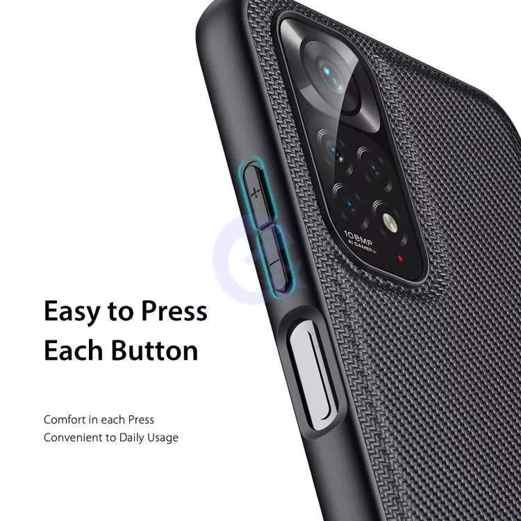 Чехол бампер для Xiaomi Redmi Note 11 / Redmi Note 11S Dux Ducis Fino Black (Черный)