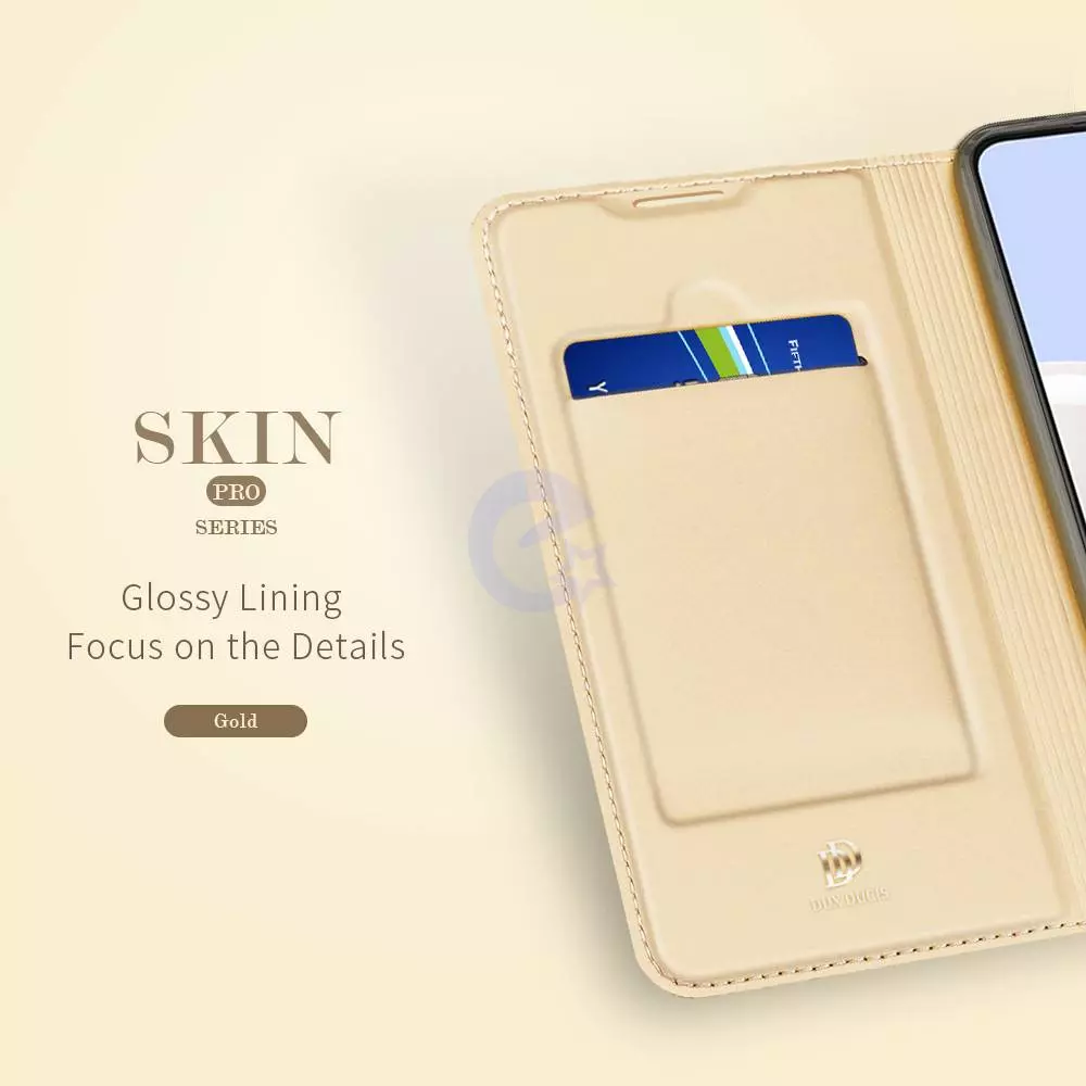 Чехол книжка для Samsung Galaxy M33 Dux Ducis Skin Pro Rose Gold (Розовое Золото)
