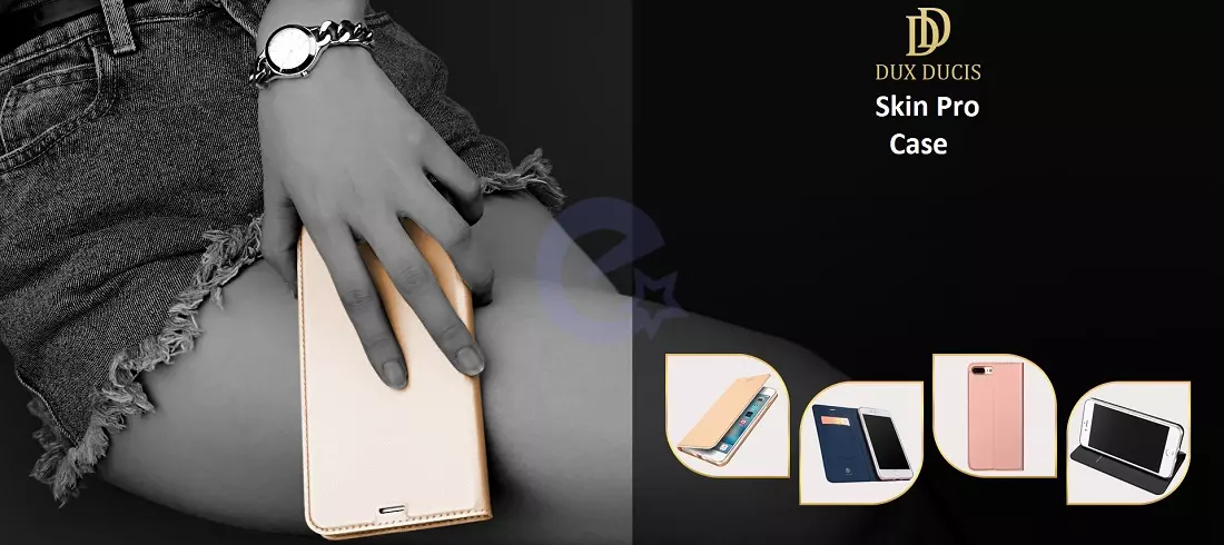 Чехол книжка для Samsung Galaxy Xcover 6 Pro Dux Ducis Skin Pro Gold (Золотой)