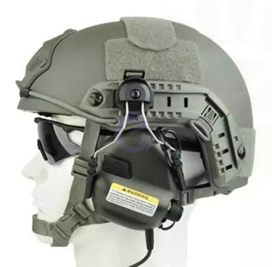 Активні навушники шумоподавлюючі EARMOR M31H OLIVE ОЛИВА ЗЕЛЕНІ ORIGINAL тактичні з кріпленням для шолома FAST
