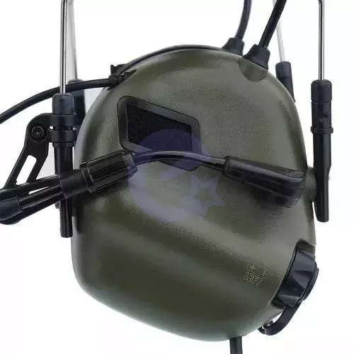 Активные наушники под шлем EARMOR M32 с шумоподавлением Foliage Green (Оливковый)