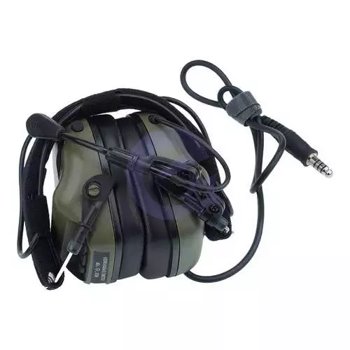 Активные наушники под шлем EARMOR M32 с шумоподавлением Foliage Green (Оливковый)