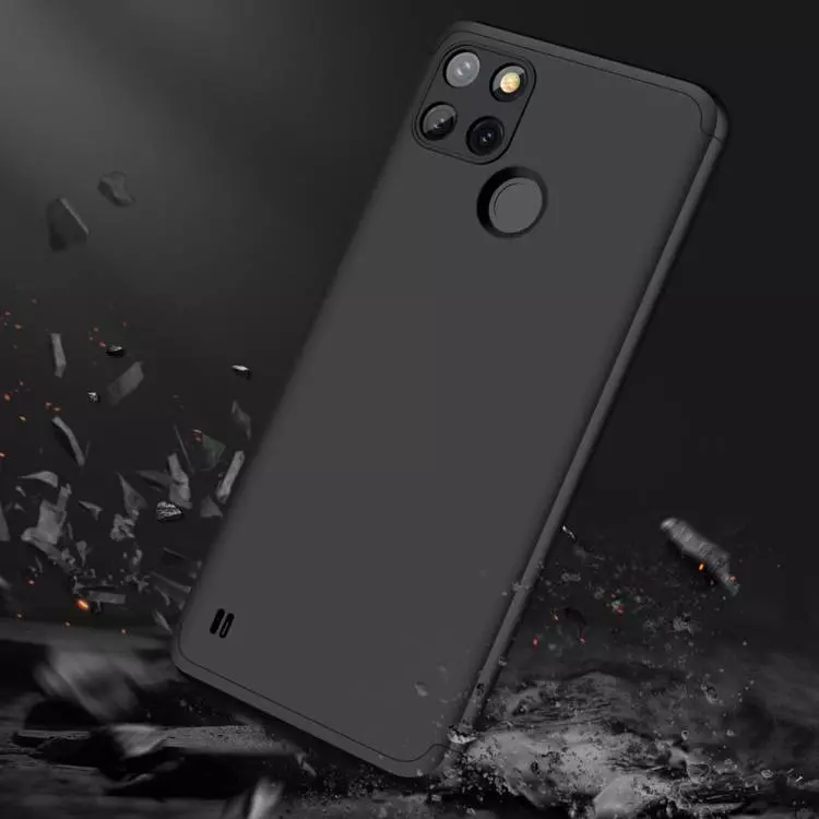 Ультратонкий чехол бампер для Realme C21Y / C25Y / C21 GKK Dual Armor Black (Черный)
