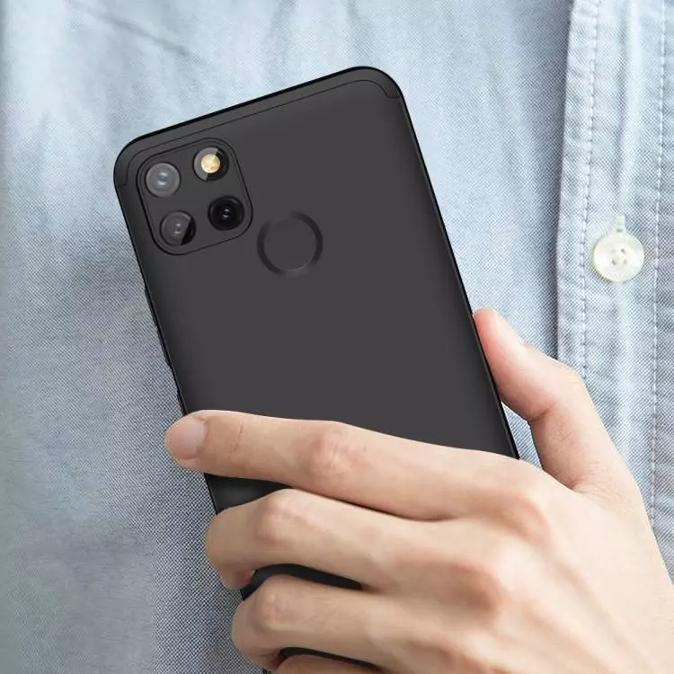 Ультратонкий чехол бампер для Realme C21Y / C25Y / C21 GKK Dual Armor Black (Черный)
