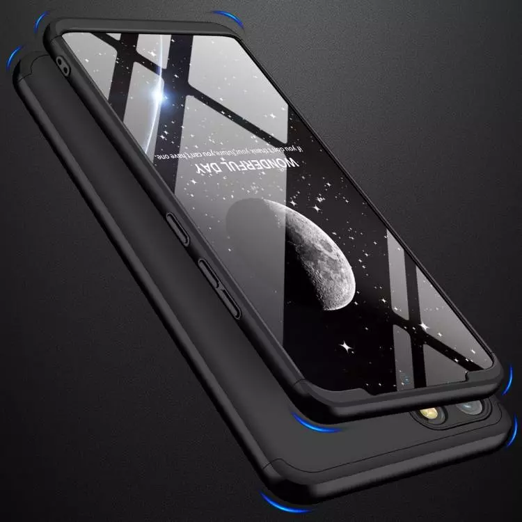 Ультратонкий чехол бампер для Realme C21Y / C25Y / C21 GKK Dual Armor Black (Черный)