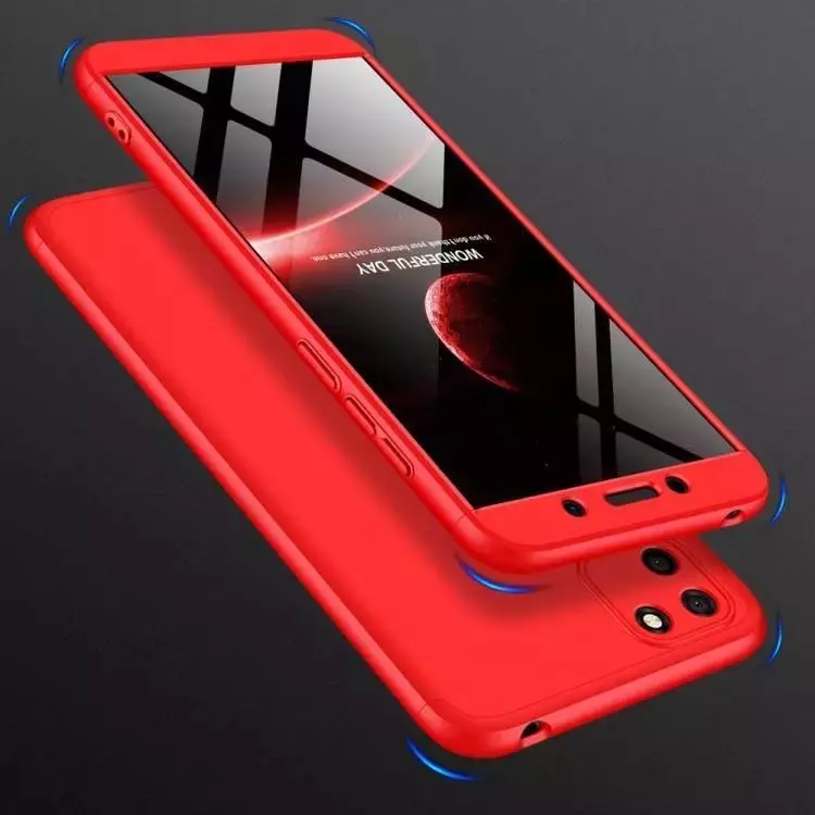 Ультратонкий чехол бампер для Realme C30 / C30s GKK Dual Armor Red (Красный)