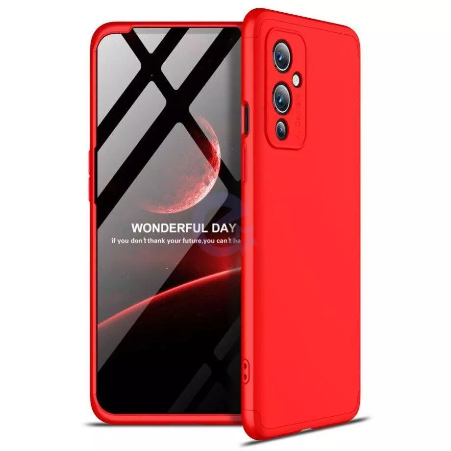 Ультратонкий чехол бампер для OnePlus 9 (IN/CN) GKK Dual Armor Red (Красный) Ультратонкий чехол бампер для OnePlus 9 (IN/CN) GKK Dual Armor Red (Красный)