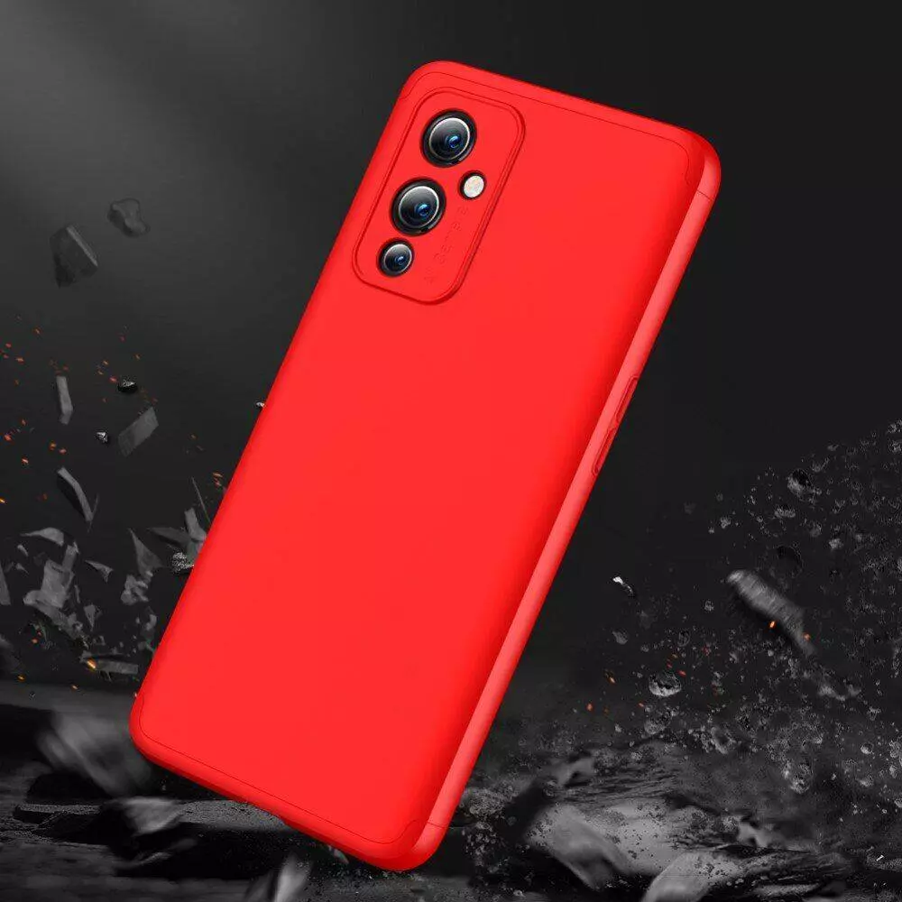 Ультратонкий чехол бампер для OnePlus 9 (IN/CN) GKK Dual Armor Red (Красный) Ультратонкий чехол бампер для OnePlus 9 (IN/CN) GKK Dual Armor Red (Красный)