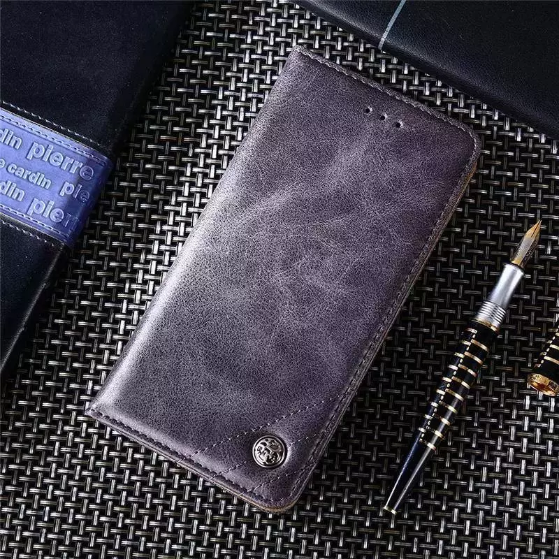 Чохол книжка для Vivo Y02 idools Retro Grey (Сірий)