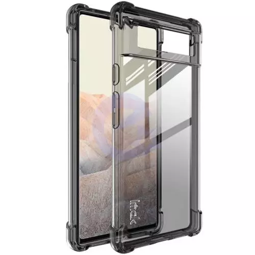 Протиударний чохол бампер для Google Pixel 7 Pro Imak Shock Black / Transparent (Чорний / Прозорий)