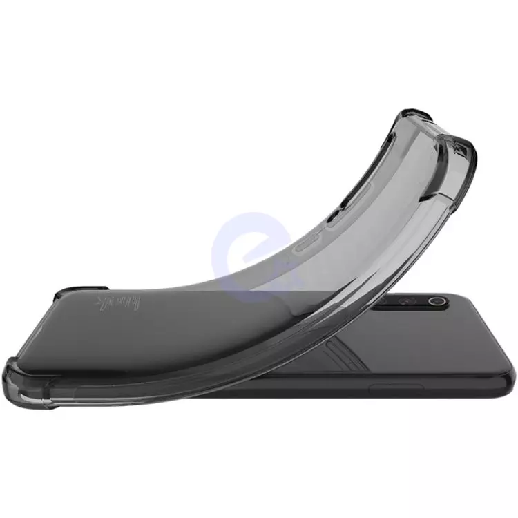 Противоударный чехол бампер для Infinix Hot 12 Play NFC Imak Shock Black / Transparent (Черный / Прозрачный)