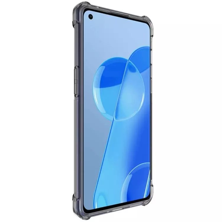 Противоударный чехол бампер для Realme 9 5G / 9 Pro Imak Shock Black / Transparent (Черный / Прозрачный)