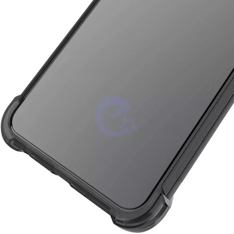 Противоударный чехол бампер для Realme 9 5G / 9 Pro Imak Shock Black / Transparent (Черный / Прозрачный)