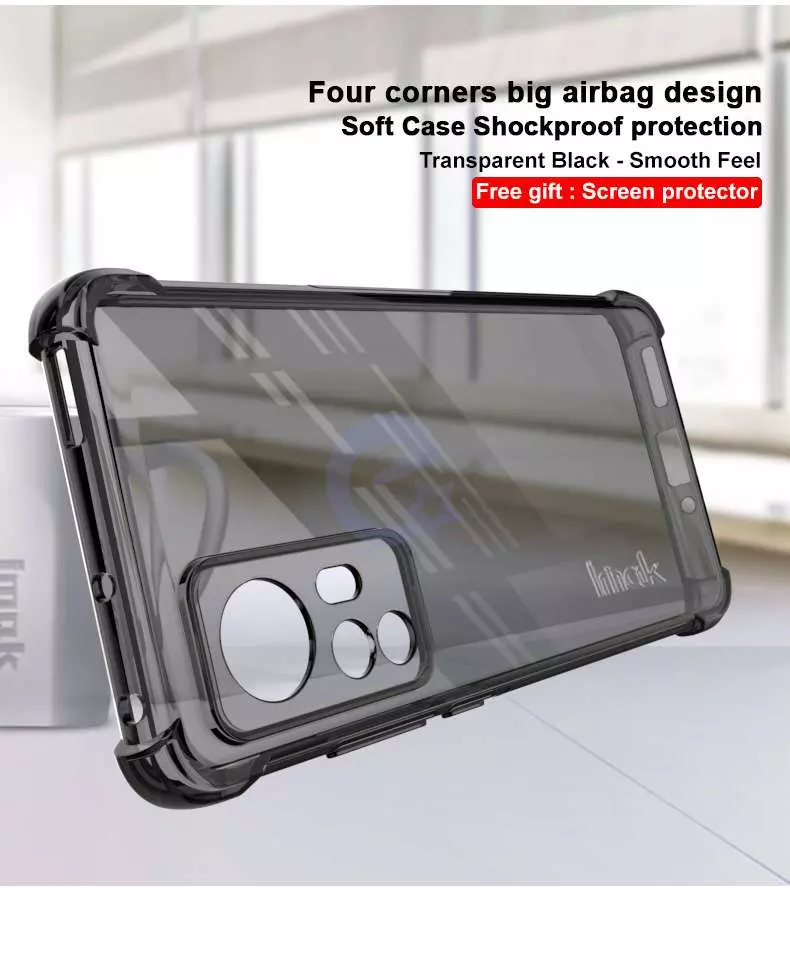Протиударний чохол бампер для Xiaomi 12 / 12S / 12X Imak Shock Transparent (Прозорий) Протиударний чохол бампер для Xiaomi 12 / 12S / 12X Imak Shock Transparent (Прозорий)