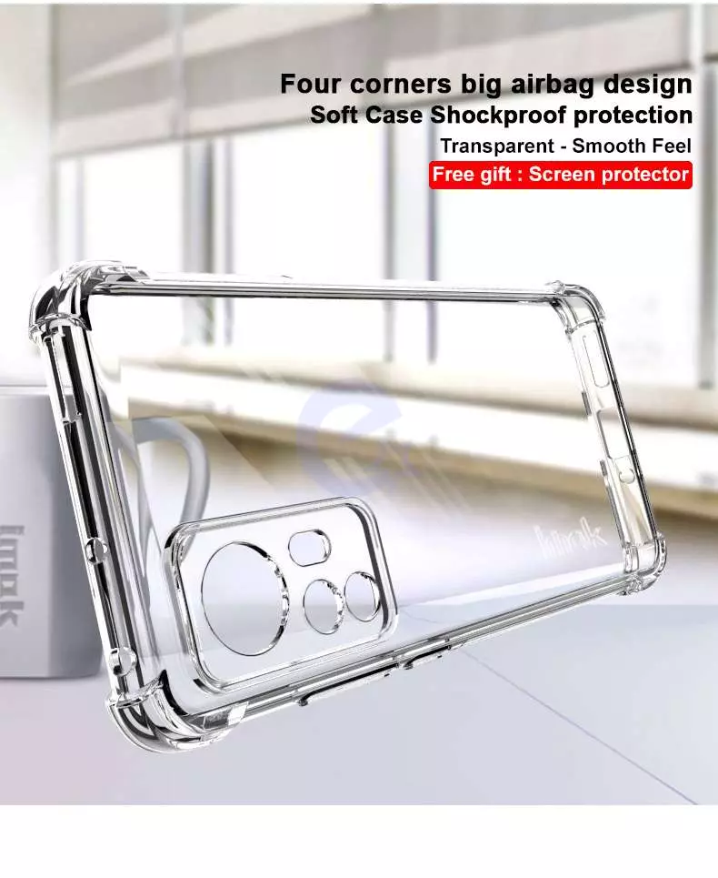 Протиударний чохол бампер для Xiaomi 12 / 12S / 12X Imak Shock Transparent (Прозорий) Протиударний чохол бампер для Xiaomi 12 / 12S / 12X Imak Shock Transparent (Прозорий)