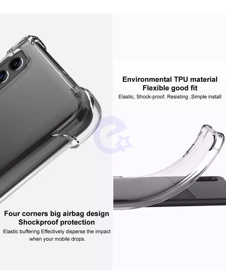 Противоударный чехол бампер для Motorola Moto X40 Imak Shock Transparent (Прозрачный)