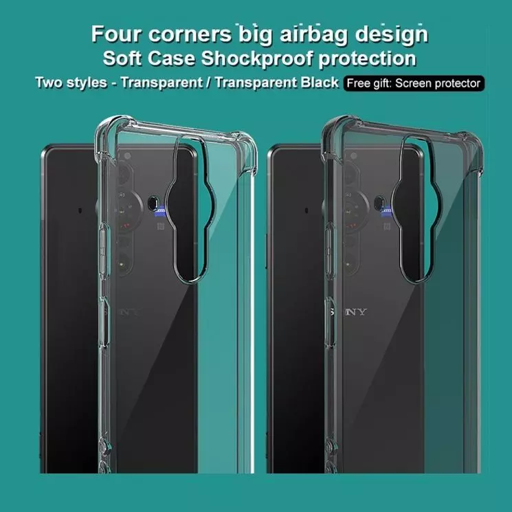 Протиударний чохол бампер для Sony Xperia Pro-I Imak Shock Transparent (Прозорий) Протиударний чохол бампер для Sony Xperia Pro-I Imak Shock Transparent (Прозорий)