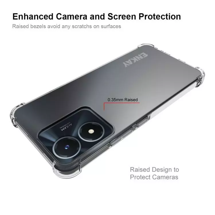 Противоударный чехол бампер для Vivo Y02 Imak Shock Transparent (Прозрачный) Противоударный чехол бампер для Vivo Y02 Imak Shock Transparent (Прозрачный)