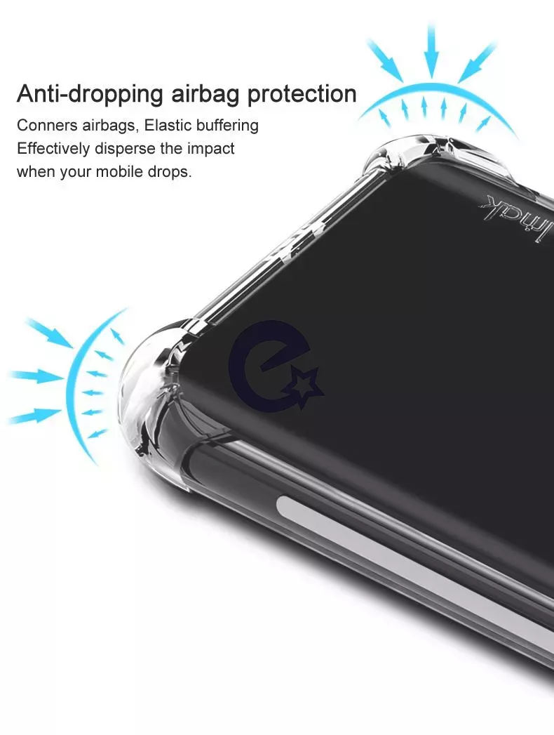 Противоударный чехол бампер для Motorola Moto G71 5G Imak Shock Transparent (Прозрачный)