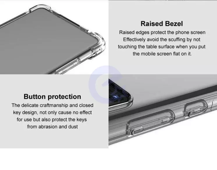 Противоударный чехол бампер для Oppo A58 4G Imak Shock Transparent (Прозрачный)