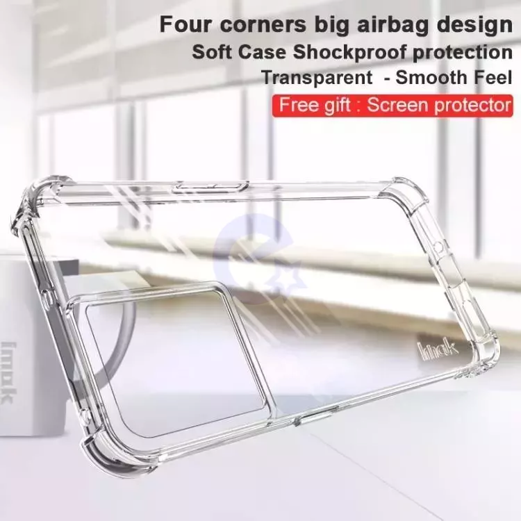 Протиударний чохол бампер для Oppo Reno 9 Imak Shock Transparent (Прозорий) Протиударний чохол бампер для Oppo Reno 9 Imak Shock Transparent (Прозорий)