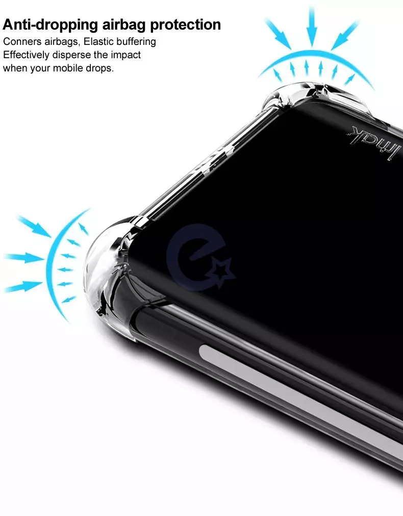 Противоударный чехол бампер для Realme GT2 Master Imak Shock Black (Черный)