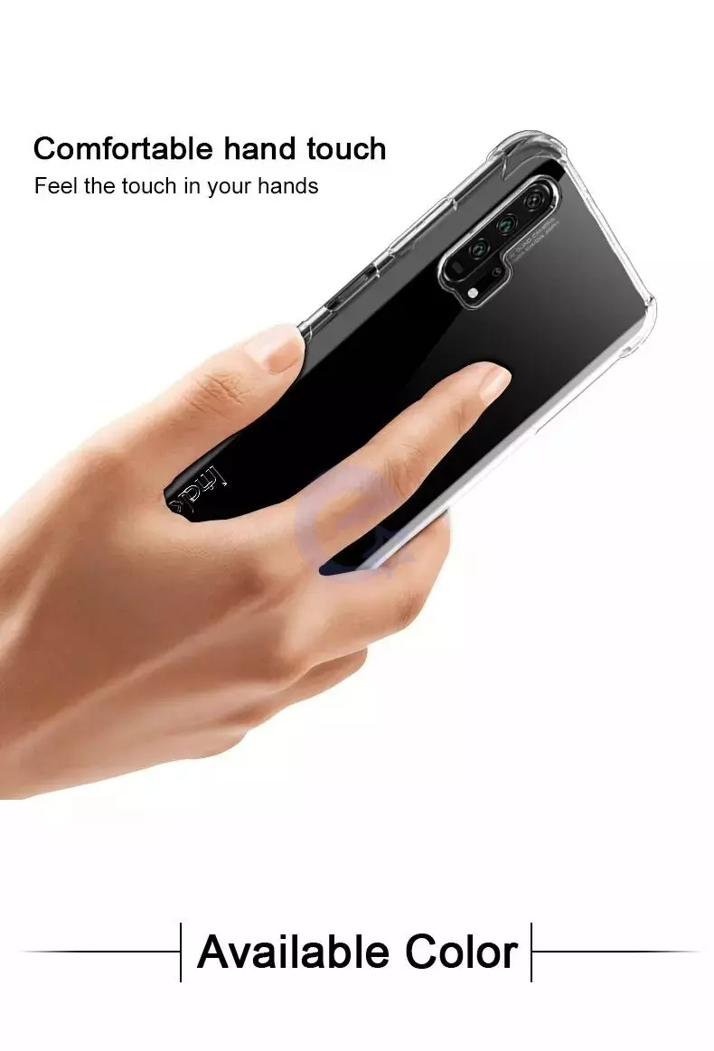 Противоударный чехол бампер для Realme V15 Imak Shock Transparent (Прозрачный)