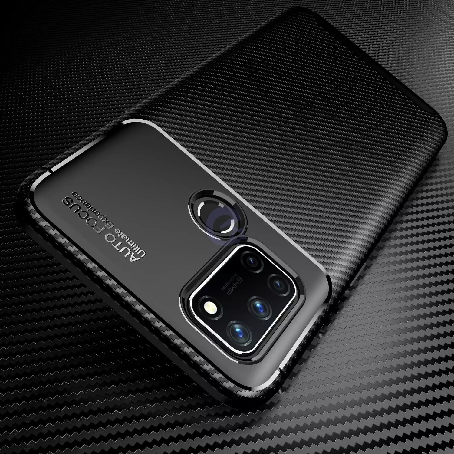 Противоударный чехол бампер для Infinix Note 11 / Note 12 Ipaky Lasy Black (Черный)