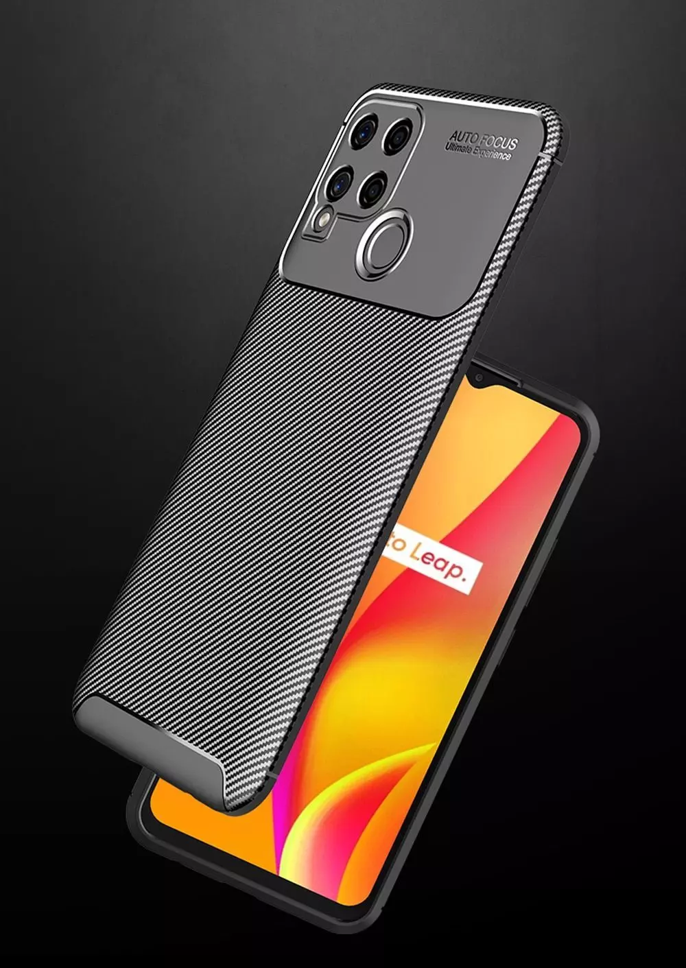 Протиударний чохол бампер для Realme Narzo 50A 5G Ipaky Lasy Black (Чорний)