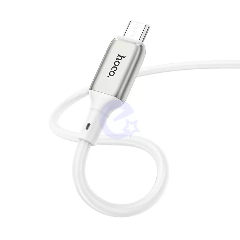 Кабель Hoco Micro USB Howdy charging data cable X66 1m, 2.4A White (Белый)