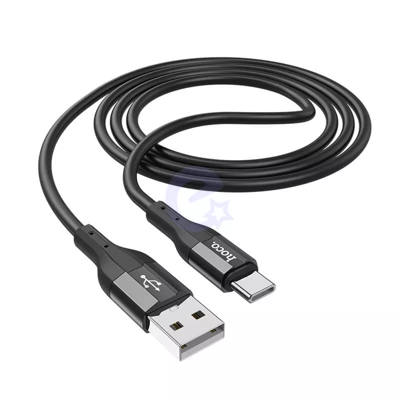 Кабель Hoco Type-C Creator silicone charging data cable X72 1m, 3A Black (Черный)