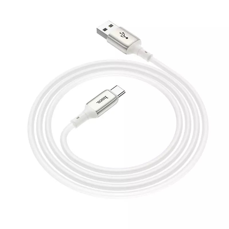 Кабель Hoco Type-C Howdy Charging Data Cable X66 1m, 3A White (Білий) Кабель Hoco Type-C Howdy Charging Data Cable X66 1m, 3A White (Білий)