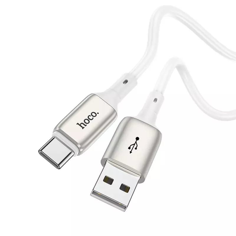 Кабель Hoco Type-C Howdy Charging Data Cable X66 1m, 3A White (Білий) Кабель Hoco Type-C Howdy Charging Data Cable X66 1m, 3A White (Білий)