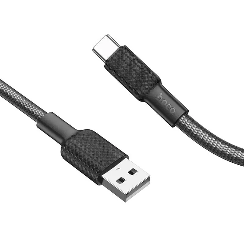 Кабель Hoco Type-C Jaeger Charging Data Cable X69 1m, 3A Black (Чорний) Кабель Hoco Type-C Jaeger Charging Data Cable X69 1m, 3A Black (Чорний)