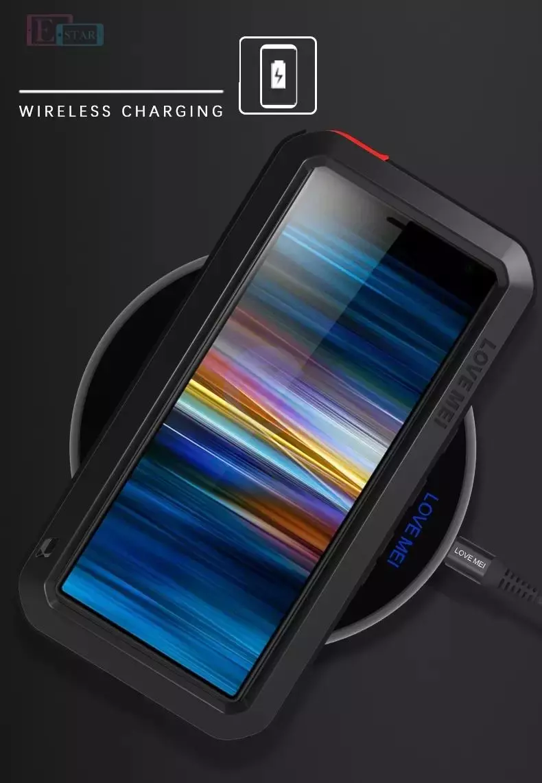 Противоударный чехол бампер для Sony Xperia Pro-I Love Mei PowerFull Black (Черный)