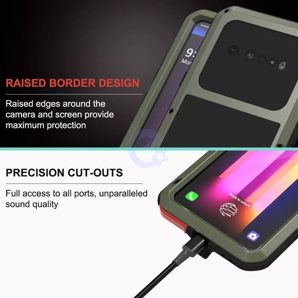 Протиударний чохол бампер для Google Pixel 6a Love Mei PowerFull Army Green (Армійський Зелений)