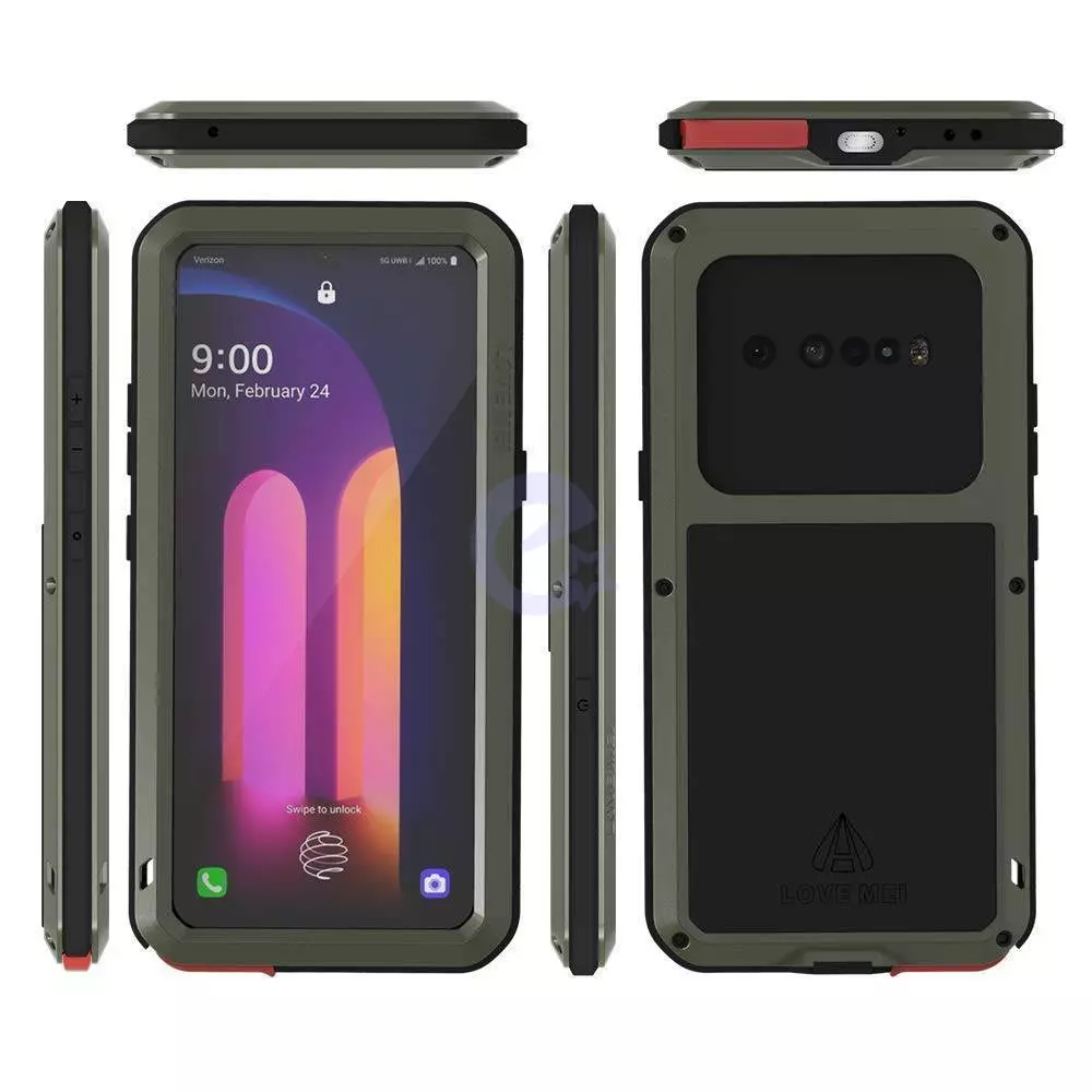 Протиударний чохол бампер для Google Pixel 6a Love Mei PowerFull Army Green (Армійський Зелений)