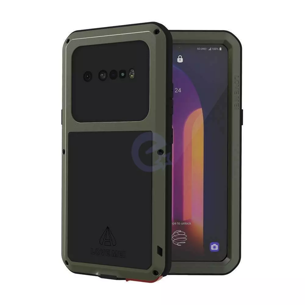 Протиударний чохол бампер для Google Pixel 6a Love Mei PowerFull Army Green (Армійський Зелений)