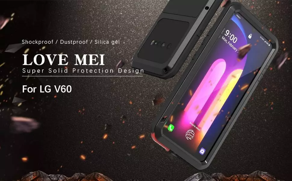 Противоударный чехол бампер для Google Pixel 6 Love Mei PowerFull Black (Черный)