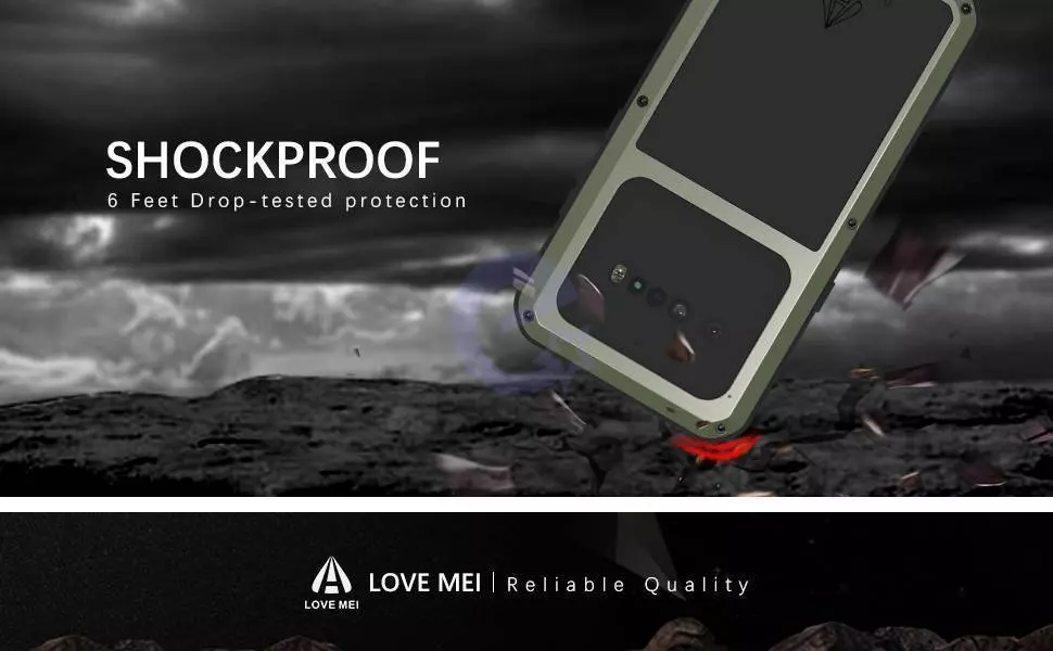 Протиударний чохол бампер для Google Pixel 6a Love Mei PowerFull Army Green (Армійський Зелений)